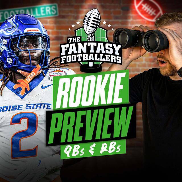 QB & RB Rookie Preview + Draft Capital Concerns - Fantasy Football Podcast for 4/1 - podcast episode cover