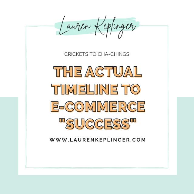 148. The Actual Timeline to E-Commerce "Success" (Myth #1) - podcast episode cover
