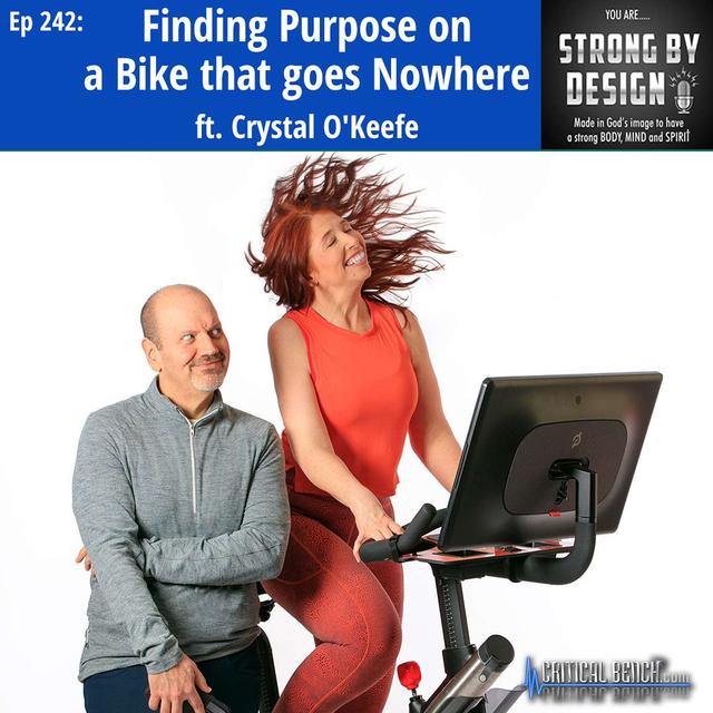 Ep 242 Finding Purpose on a Bike that goes Nowhere ft. Crystal O'Keefe - podcast episode cover