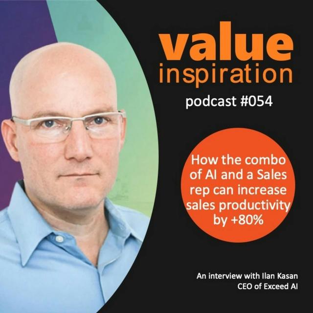 Product Innovation: How the combo of AI and a Sales rep can increase sales productivity by +80% - podcast episode cover