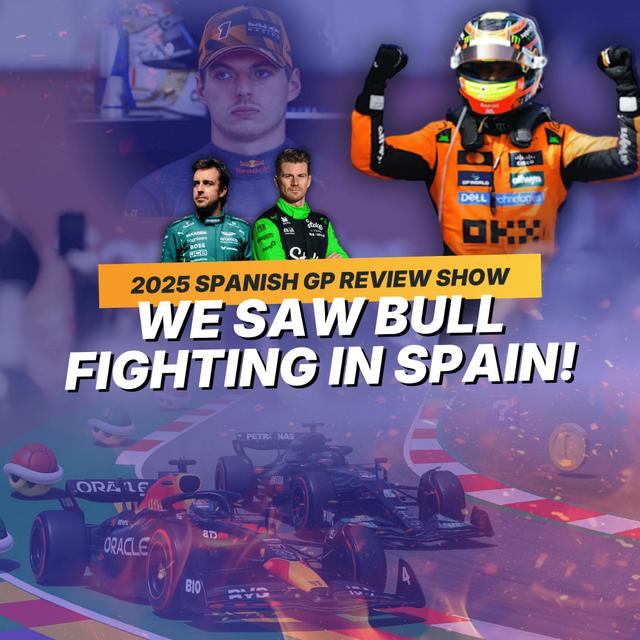 Max Verstappen Mario Kart-ing to the chequered flag | F1 2025 #SpanishGP Review Show - podcast episode cover