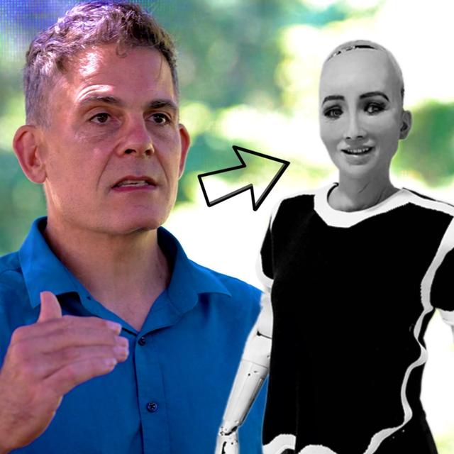 David Hanson's Vision for Sentient Robots - podcast episode cover