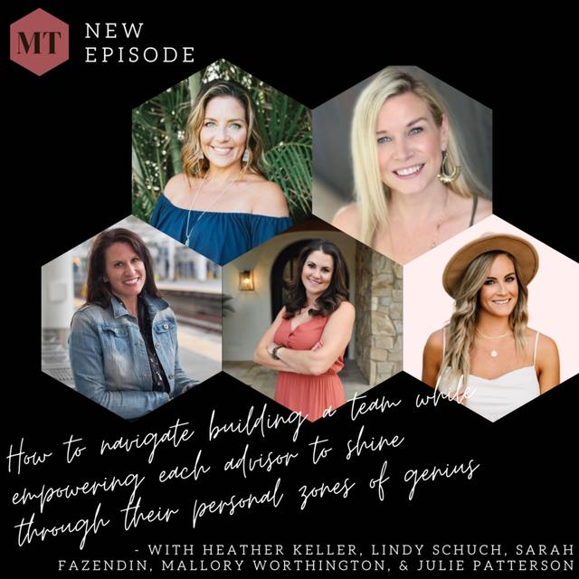 How to navigate building a team while empowering each advisor to shine through their personal zones of genius - podcast episode cover