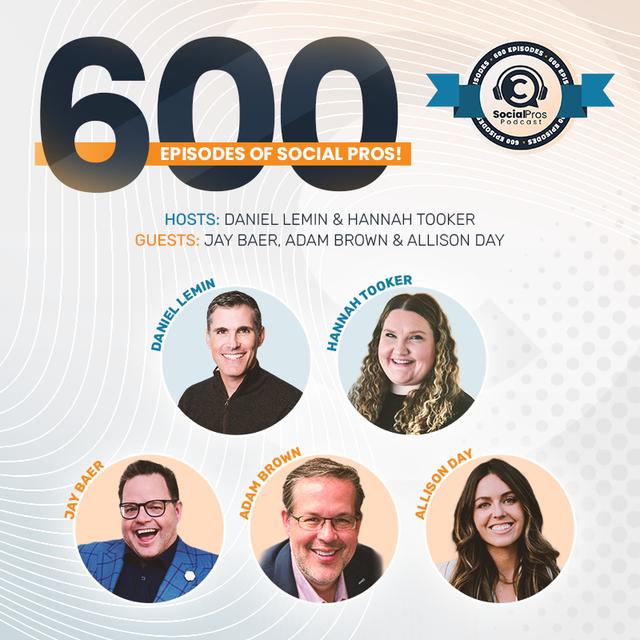 600 Episodes of Social Pros! - podcast episode cover