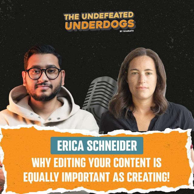 Erica Schneider - Why editing your content is as important as creating! - podcast episode cover