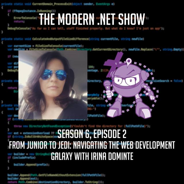 From Junior to Jedi: Navigating the Web Development Galaxy with Irina Dominte - podcast episode cover
