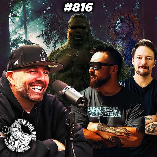 #816: Biblical Bigfoot, Serpent Seed, and Blood Lickers with Justin Brown and Jared Klickstein - podcast episode cover
