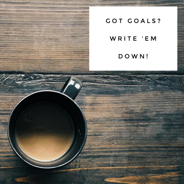 Goals: Write ‘em Down - podcast episode cover