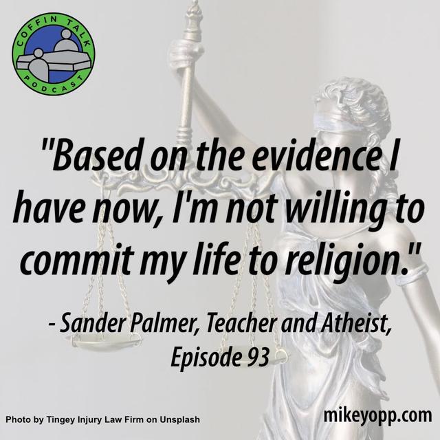 #93 - A Science Teacher - Sander Palmer - "The Three Scariest Words" - podcast episode cover