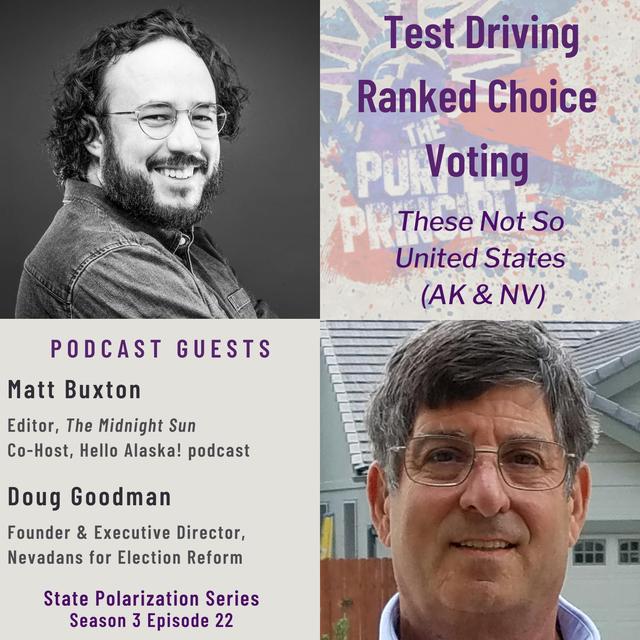 Test Driving Ranked Choice Voting: These Not So United States (AK Part 2 & NV) - podcast episode cover