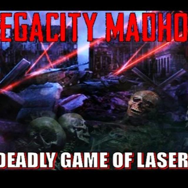 Show sample for 3/4/24: MEGACITY MADHOUSE - THE DEADLY GAME OF LASER TAG - podcast episode cover