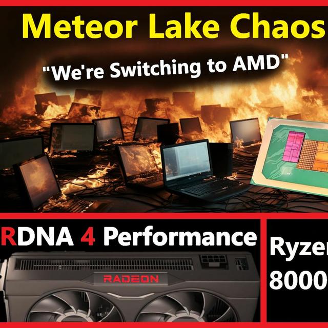 232. Intel Meteor Lake Chaos Leak, Nvidia RTX 5000 Release Date, RDNA 4, Ryzen 8000 - podcast episode cover