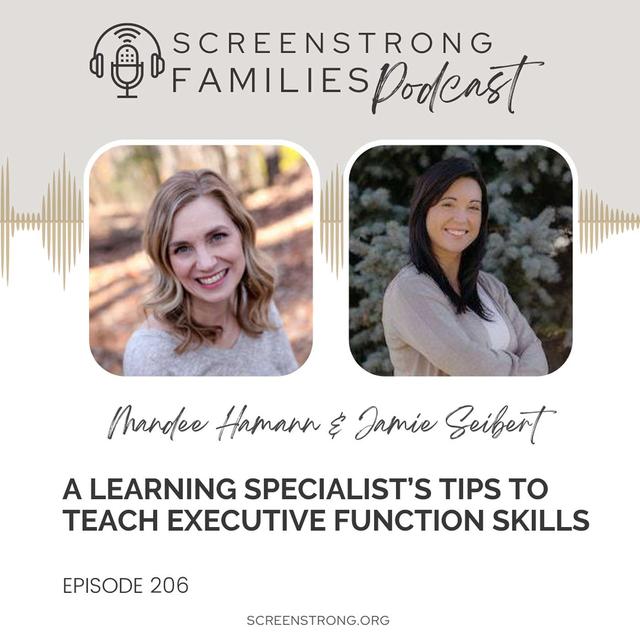 A Learning Specialist’s Tips to Teach Executive Function Skills with Jamie Seibert (#206) - podcast episode cover