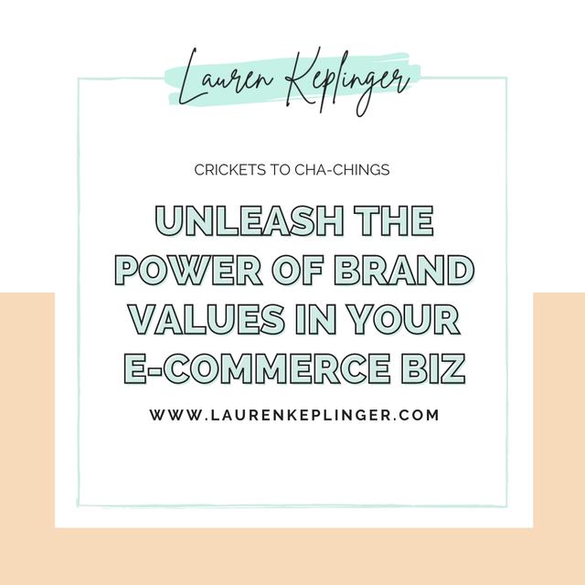 156. Unleash the Power of Brand Values in Your E-commerce Biz - podcast episode cover