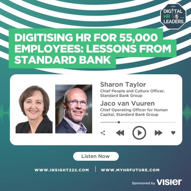 Digitising HR for 55,000 Employees: Lessons from Standard Bank (an Interview with Sharon Taylor & Jaco Van Vuuren) - podcast episode cover