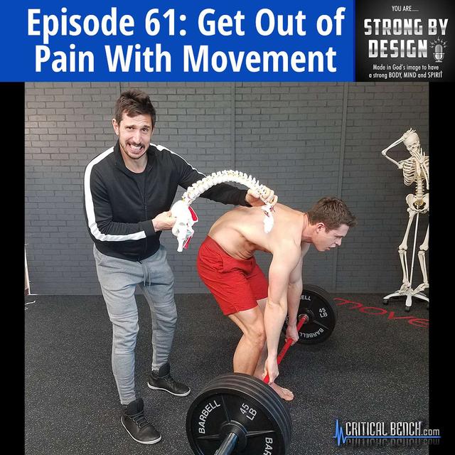Ep 61 Get OUT OF PAIN with Movement - Shirtless Dude from MoveU - podcast episode cover