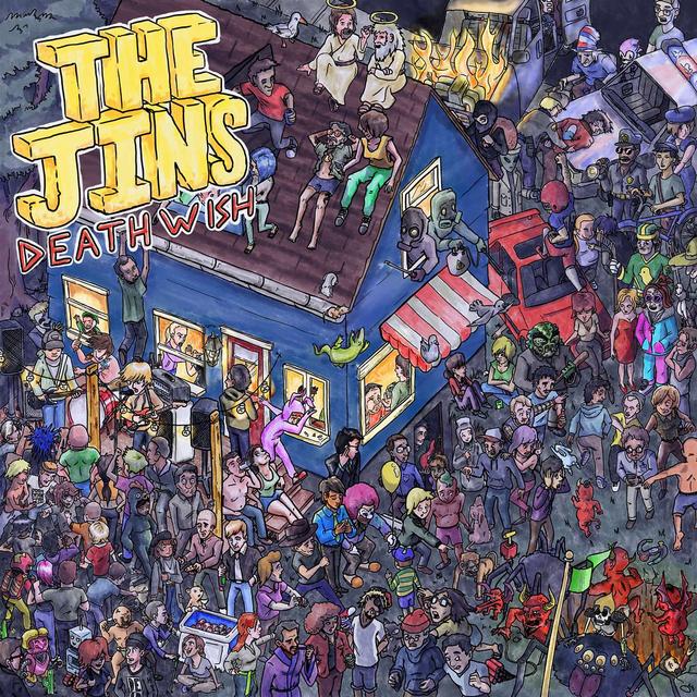 Between seasons, Dave and Steve check out this EP of angsty and/or fun NIRVANA-ESQUE grunge and punk tunes from Canadian act The Jins, this is Deathwish (2015) - podcast episode cover