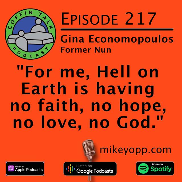 #217 - Former Nun - Gina Economopoulos - podcast episode cover