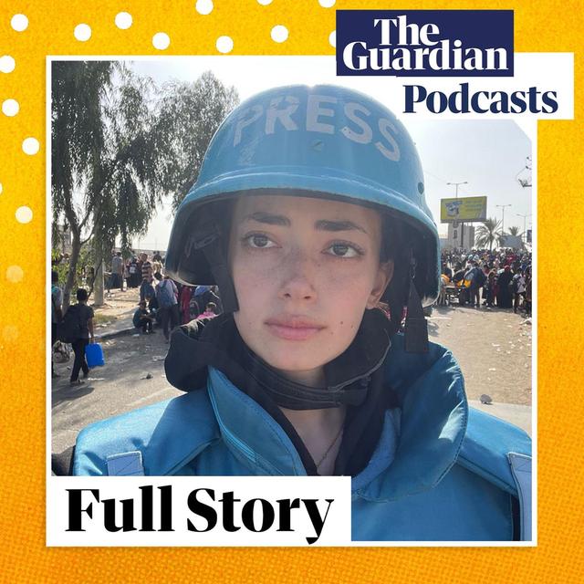 Palestinian journalist Plestia Alaqad “living in two different worlds” since fleeing Gaza - podcast episode cover