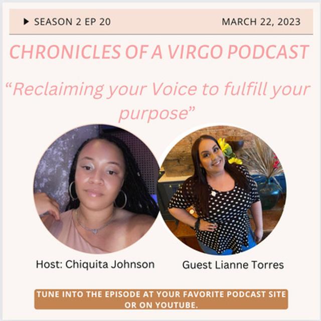 Reclaiming your Voice to Fulfill your Purpose ft Lianne Torres - podcast episode cover