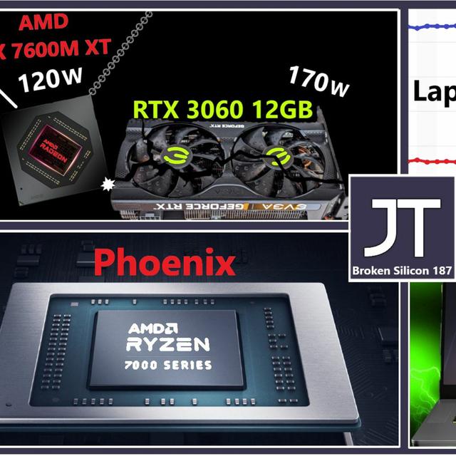 187. RTX 4090 Laptop, RX 7600M XT vs 4060, Phoenix, AMD Market Share | Jarrod’s Tech - podcast episode cover