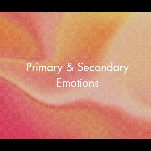 Episode 319: Primary and Secondary Emotions - podcast episode cover