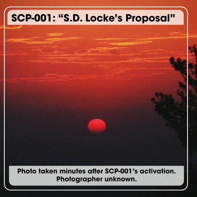 SCP-001: "S. D. Locke's Proposal" - podcast episode cover
