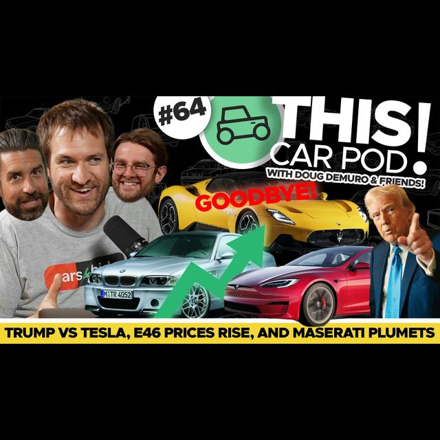 Maserati Is Doomed. Trump Selling His Tesla on Cars & Bids? $45K for an E46 M3? - podcast episode cover