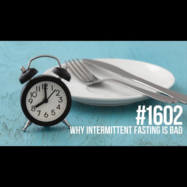 1602: Why Intermittent Fasting is Bad - podcast episode cover