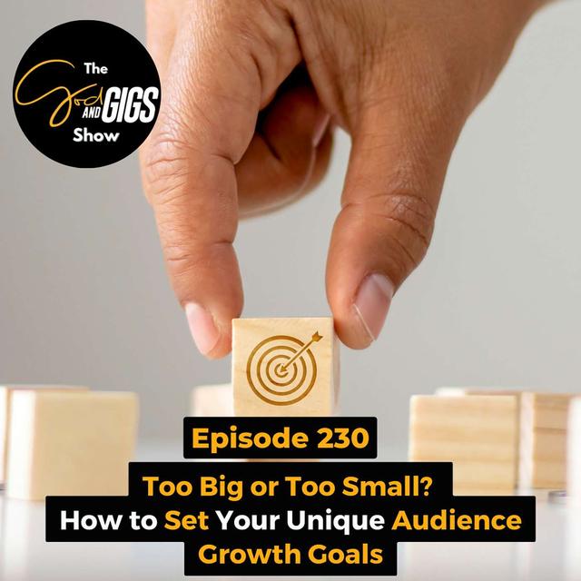 Too Big or Too Small? How to Set Your Unique Audience Growth Goals - podcast episode cover