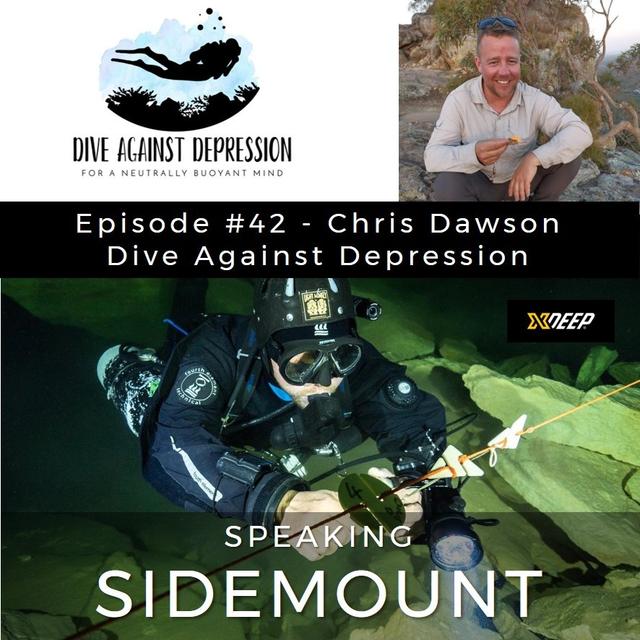 E042 - Chris Dawson on Dive Against Depression - podcast episode cover