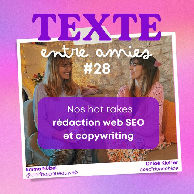 #28 - Nos hot takes SEO et copywriting : à éviter ! - podcast episode cover