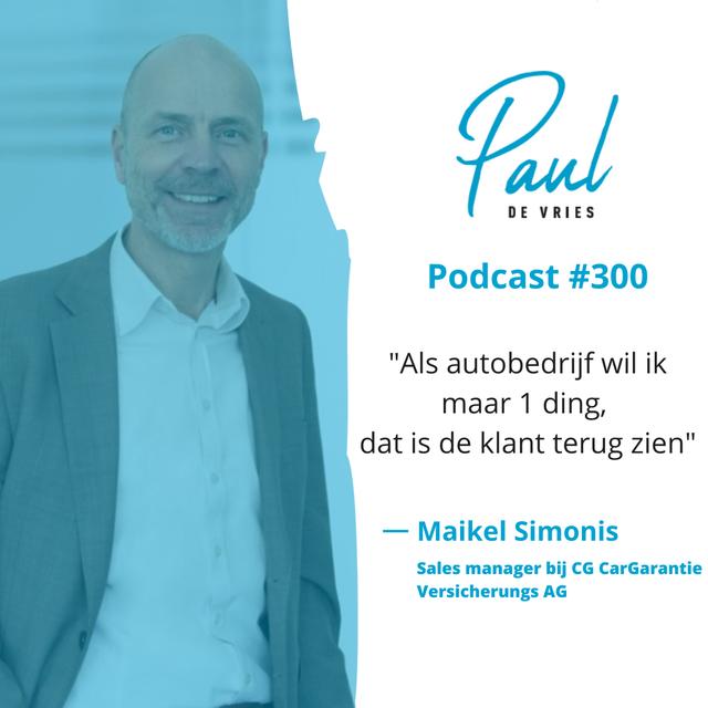 Maikel Simonis, Sales Manager CG CarGarantie Versicherungs AG - podcast episode cover