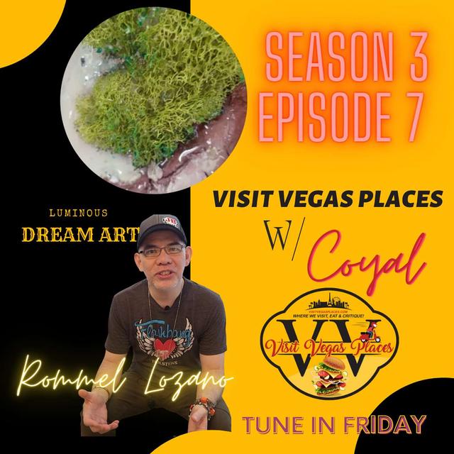 Las Vegas paints a luminous art picture with resin fluid artist Rommel Lozano - podcast episode cover