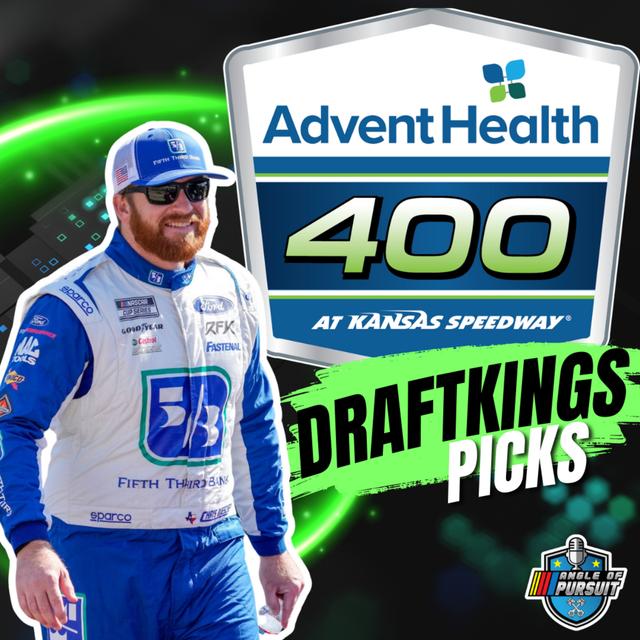 NASCAR Kansas DFS Picks: Advent Health 400 DraftKings Best Values - podcast episode cover