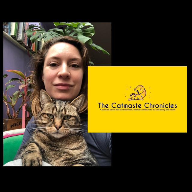 Amy Slevin' Yoga, Mindset and Movement Coach + Cat mum' - podcast episode cover