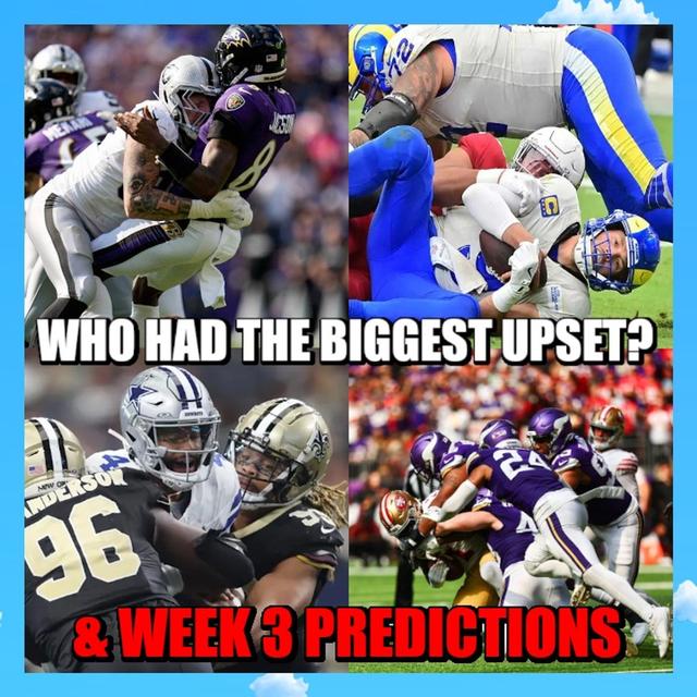 NFL Week 2: Upsets Everywhere! (& Week 3 Predictions) - podcast episode cover