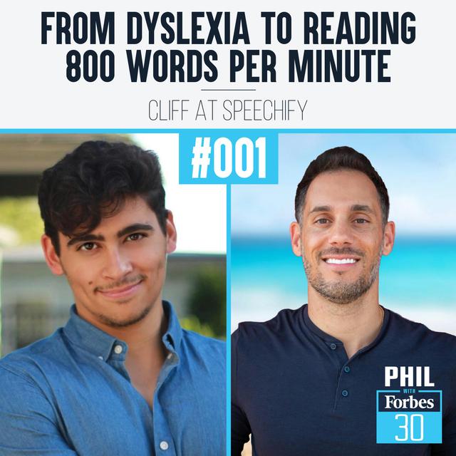 001 | "From Dyslexia To Reading 800 Words Per Minute" (Cliff at Speechify) - podcast episode cover