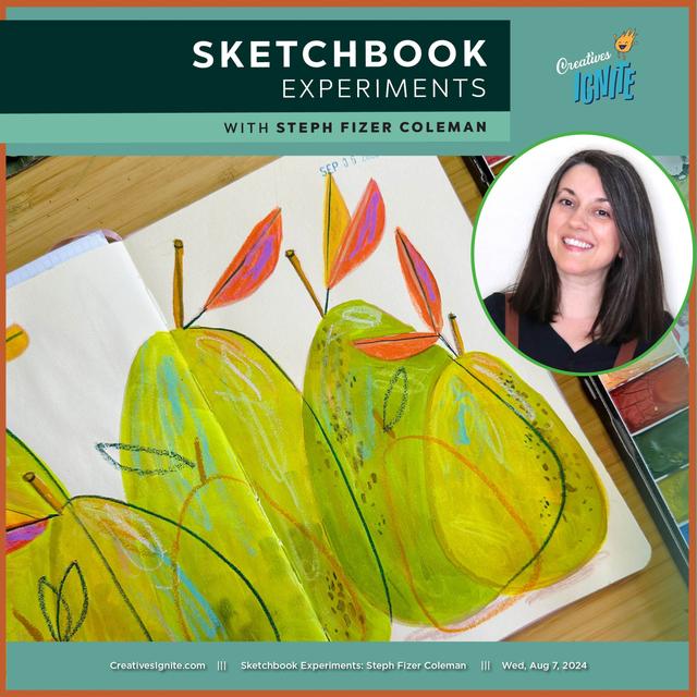 Sketchbook Experiments with Steph Fizer Coleman - podcast episode cover
