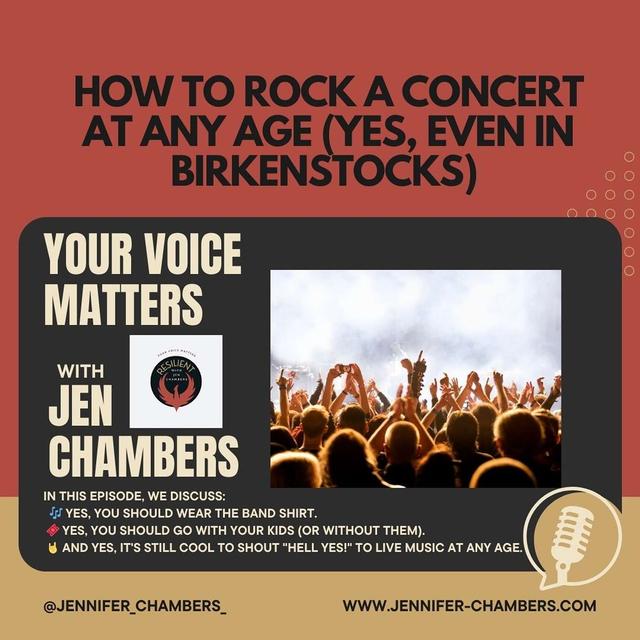 How to Rock a Concert at Any Age (Yes, Even in Birkenstocks) - podcast episode cover