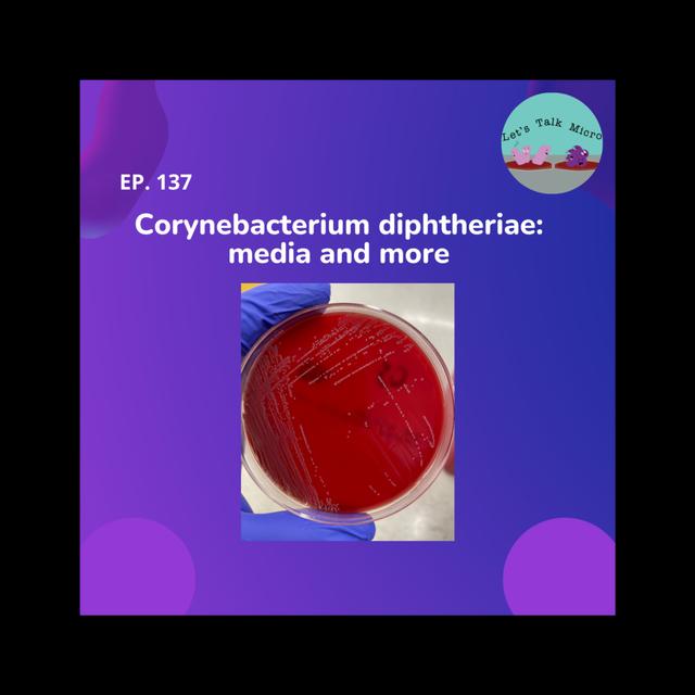 137: Corynebacterium diphtheriae: media and more - podcast episode cover