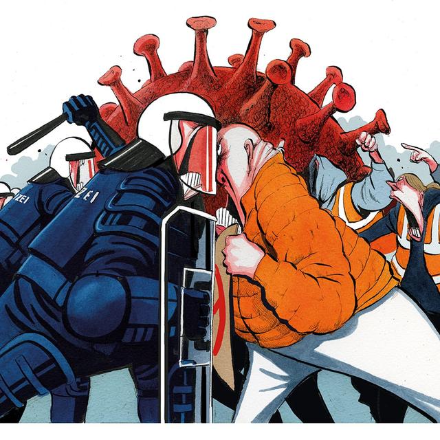 The Covid revolts: Europe’s new wave of unrest - podcast episode cover