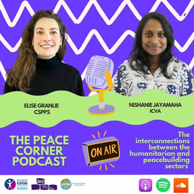 The interconnections between the humanitarian and peacebuilding sectors (S07 E06) - podcast episode cover