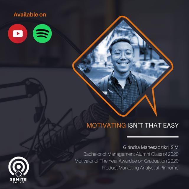 SBM ITB TALKS EPISODE 34: MOTIVATING ISN'T THAT EASY - podcast episode cover