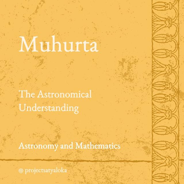 Muhurta : The Astronomical Understanding - podcast episode cover