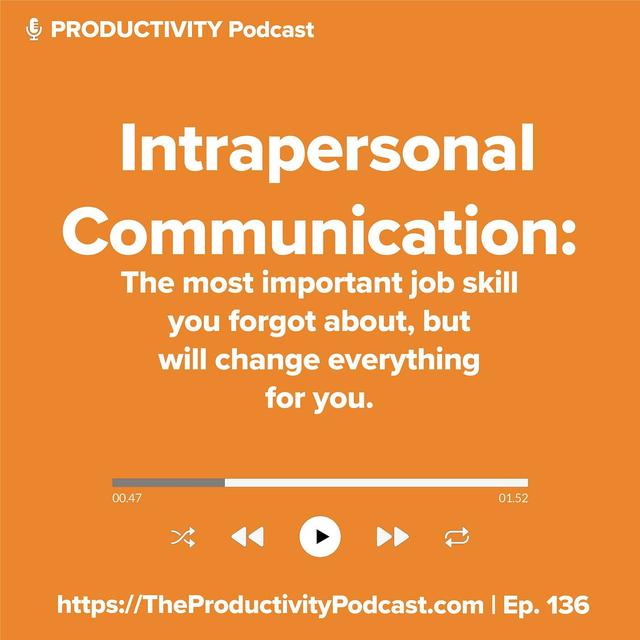 Intrapersonal Communication: The most important job skill you forgot about, but will change everything for you. - podcast episode cover