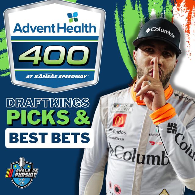 NASCAR DFS: AdventHealth 400 at Kansas DraftKings Picks - podcast episode cover