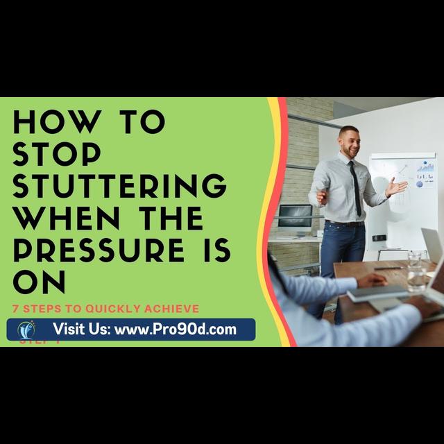 Best Stuttering Treatment | What to Do When the Pressure Is On - 7 Steps - Step 1 - podcast episode cover