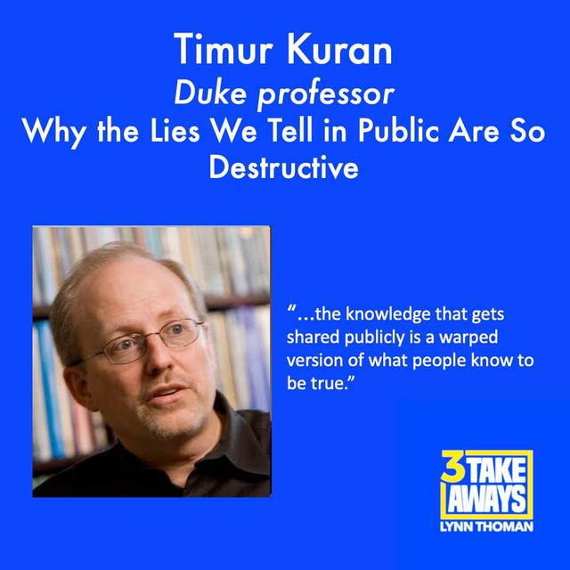 Why the Lies We Tell in Public Are So Destructive with Duke's Timur Kuran (#119) - podcast episode cover