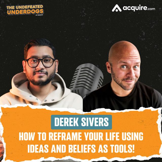 Derek Sivers - How to reframe your life using ideas and beliefs as tools! - podcast episode cover